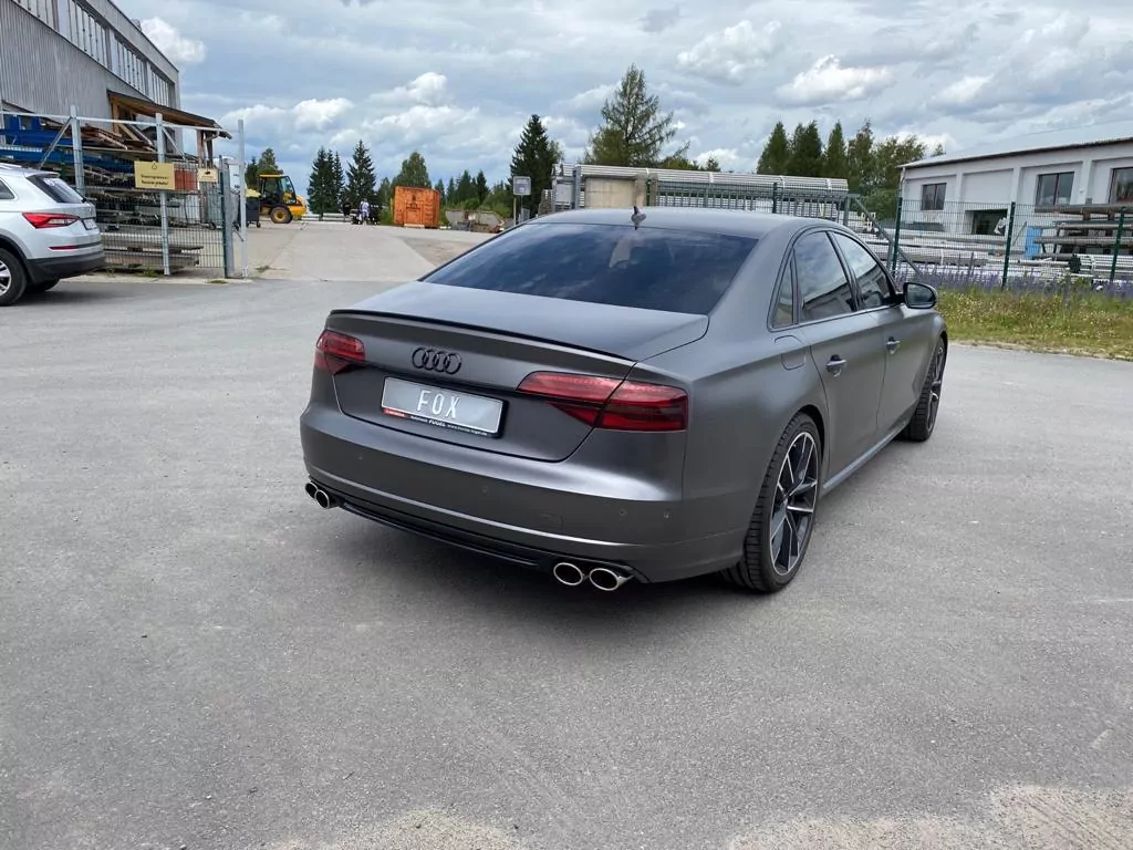 Audi S8 Typ 4H mit Abgasklappen  Endschalldämpfer rechts/links zweiflutig - 2x100x77 Typ 38 rechts/links