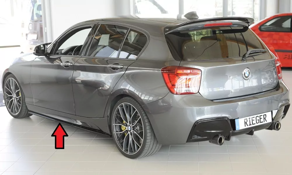Rieger Seitenschwelleransatz für BMW 1er F20  (1K4) | Lim. / 4-tür. 05.2015- (ab Facelift) LCI nur für M-Paket-Schweller
