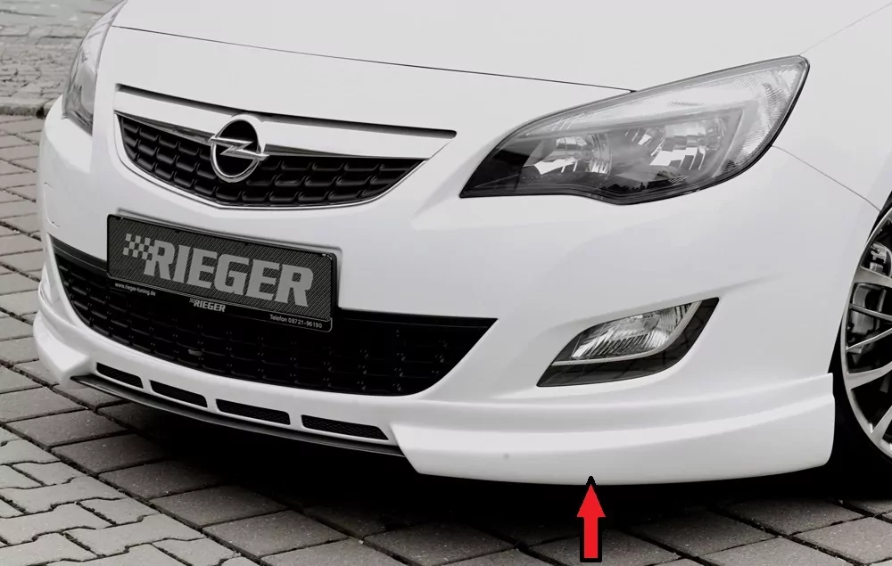 Rieger Spoilerlippe für Opel Astra J - Schrägheck 11.08-09.12 (bis Facelift) carbon optik