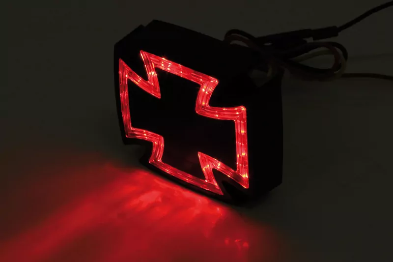 HIGHSIDER pro Gothic LED Rücklicht Schwarz/Transparent (1Stck)