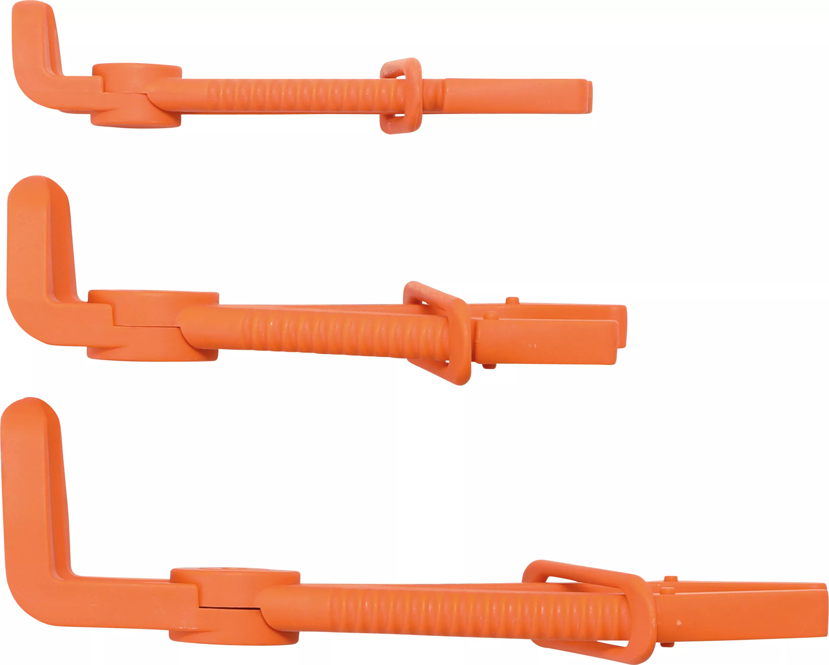 Schlauch-Abklemmzangen-Satz | 90° abgewinkelt | 155 - 220 mm | 3-tlg.