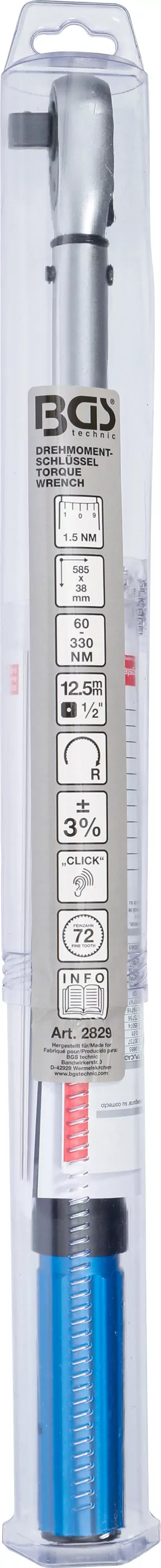 Drehmomentschlüssel | Abtrieb Außenvierkant 12,5 mm (1/2") | 60 - 330 Nm