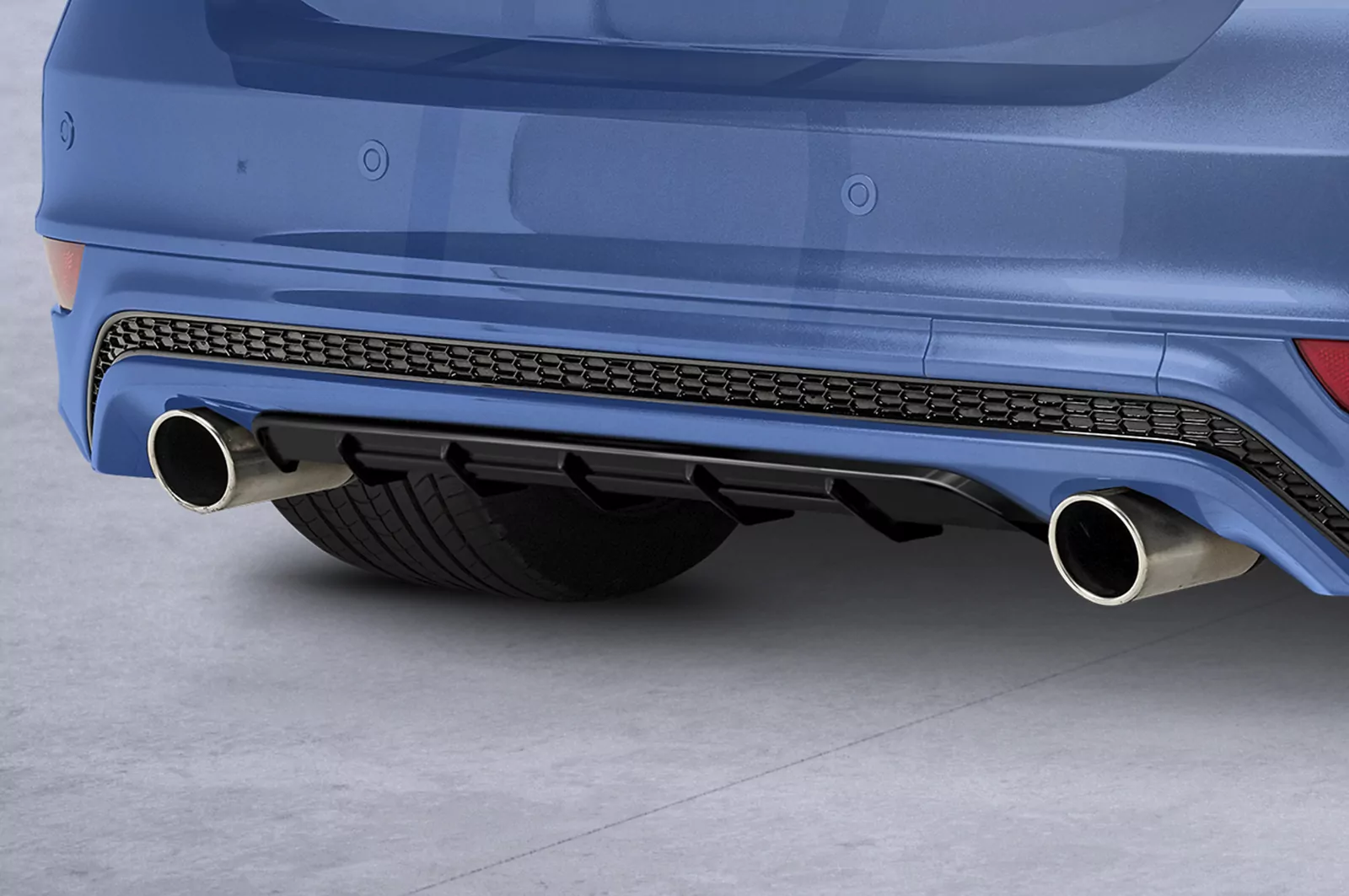 Heckansatz für Ford Focus MK3 ST-Line HA299 Schwarz Strukturiert