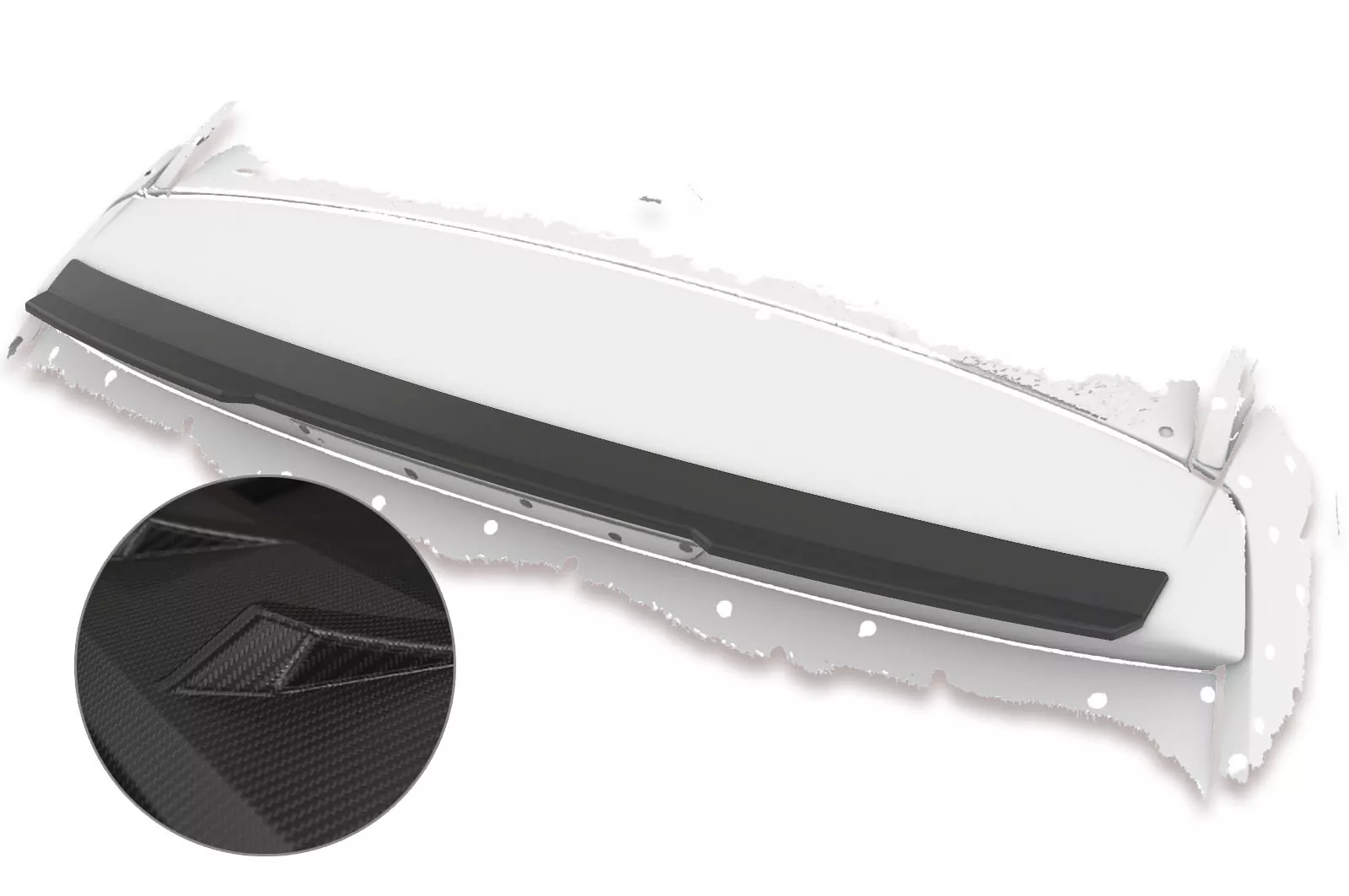 Heckflügel mit ABE für BMW X3 F25 HF671-M Carbon Look (matt)