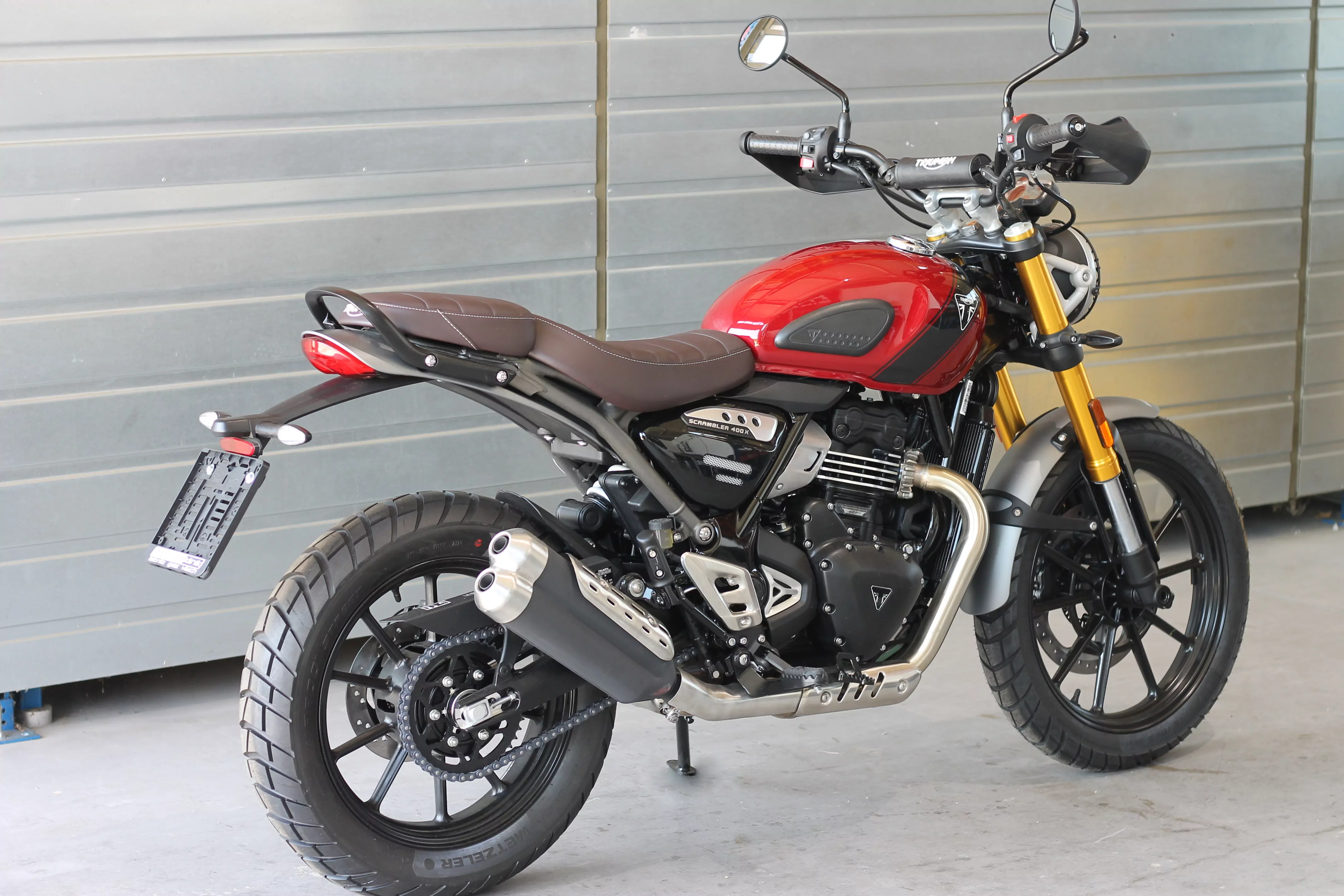 MG Biketec Kennzeichenhalter für Triumph Scrambler 400 X ab 2024