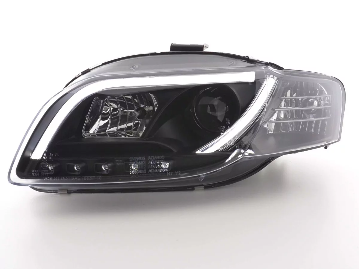 Scheinwerfer Set Daylight LED TFL-Optik Audi A4 Typ 8E Bj. 04-08 schwarz