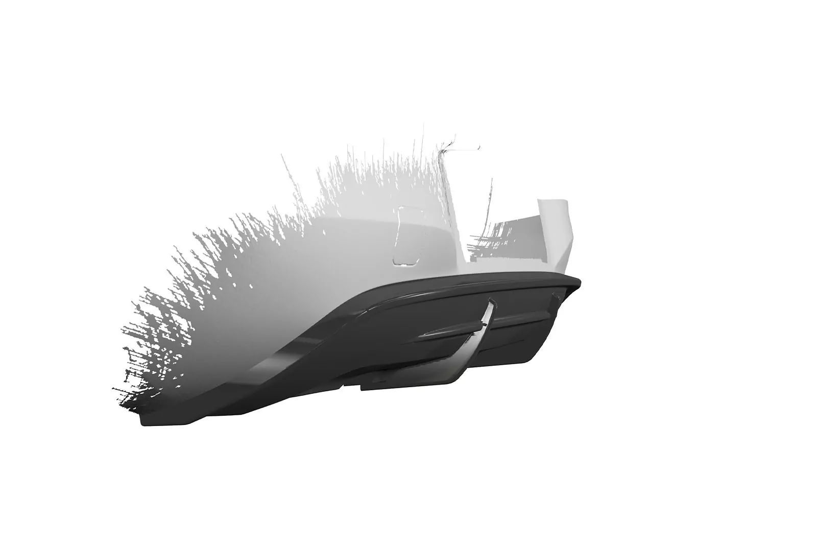 Heckansatz für Opel Corsa E HA274 Strukturiert (schwarz matt)