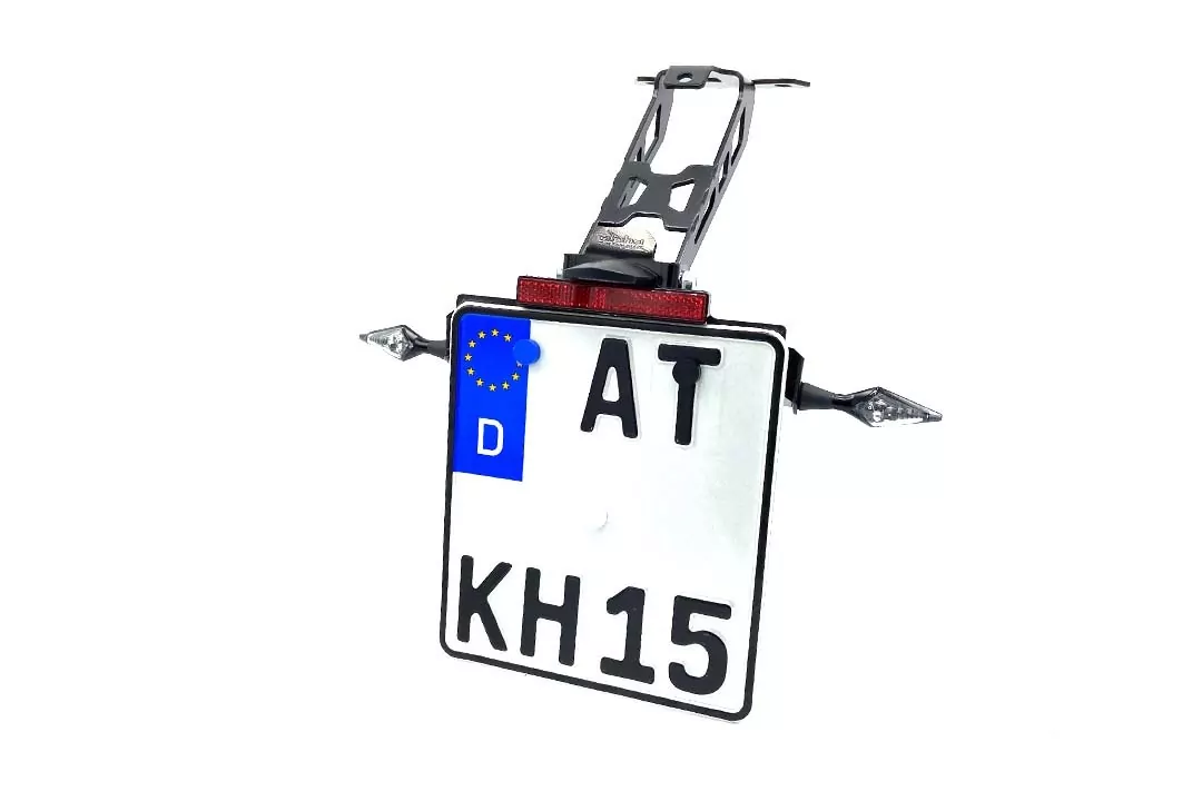 alpha Technik Kennzeichenhalter für Aprilia Tuono 660 Tuono 660 Factory und RS 660 ab Modelljahr 2020- Typ KS / KV