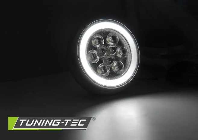 Fog Lights Angel Eyes Led Drl Universal Fits Bmw Mini Cooper  
