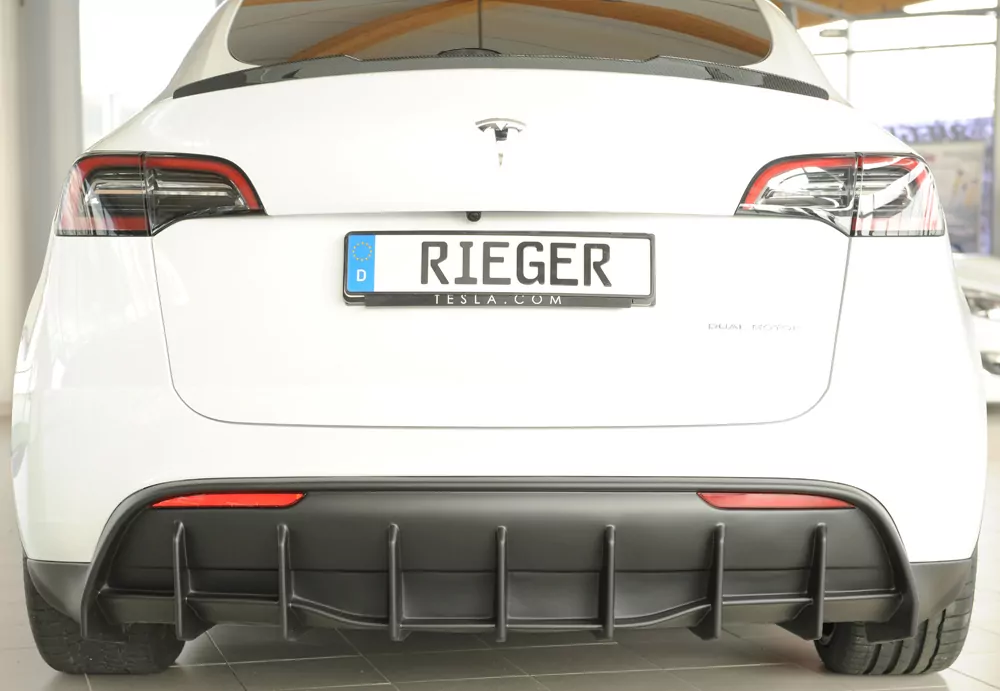 Rieger Heckeinsatz matt schwarz für Tesla Model Y  (003)  03.20-