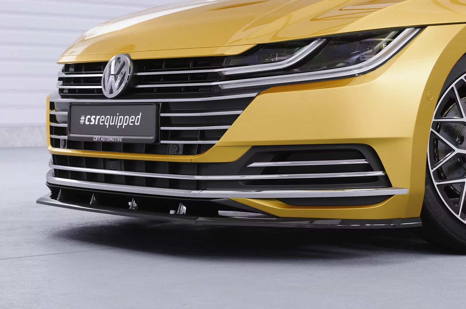 Cup-Spoilerlippe mit ABE für VW Arteon CSL347 Strukturiert (schwarz matt)