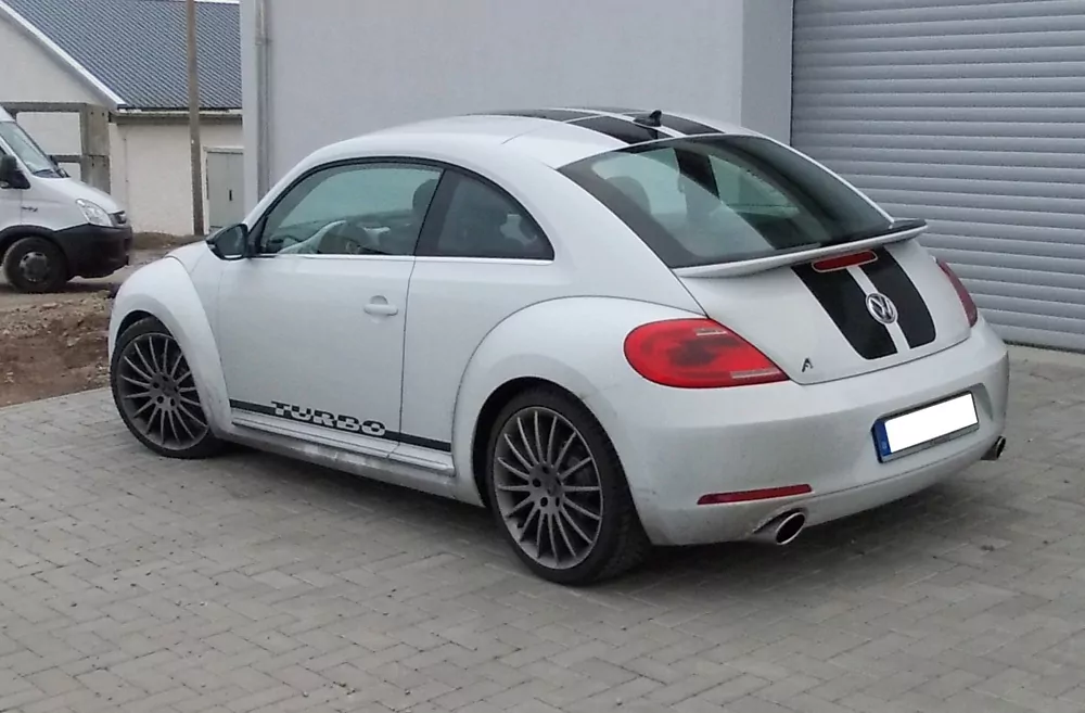 VW Beetle 2,0l R-Paket - 16 (5C) Coupe & Cabrio  Endschalldämpfer Ausgang rechts/links - 115x85 Typ 38 rechts/links