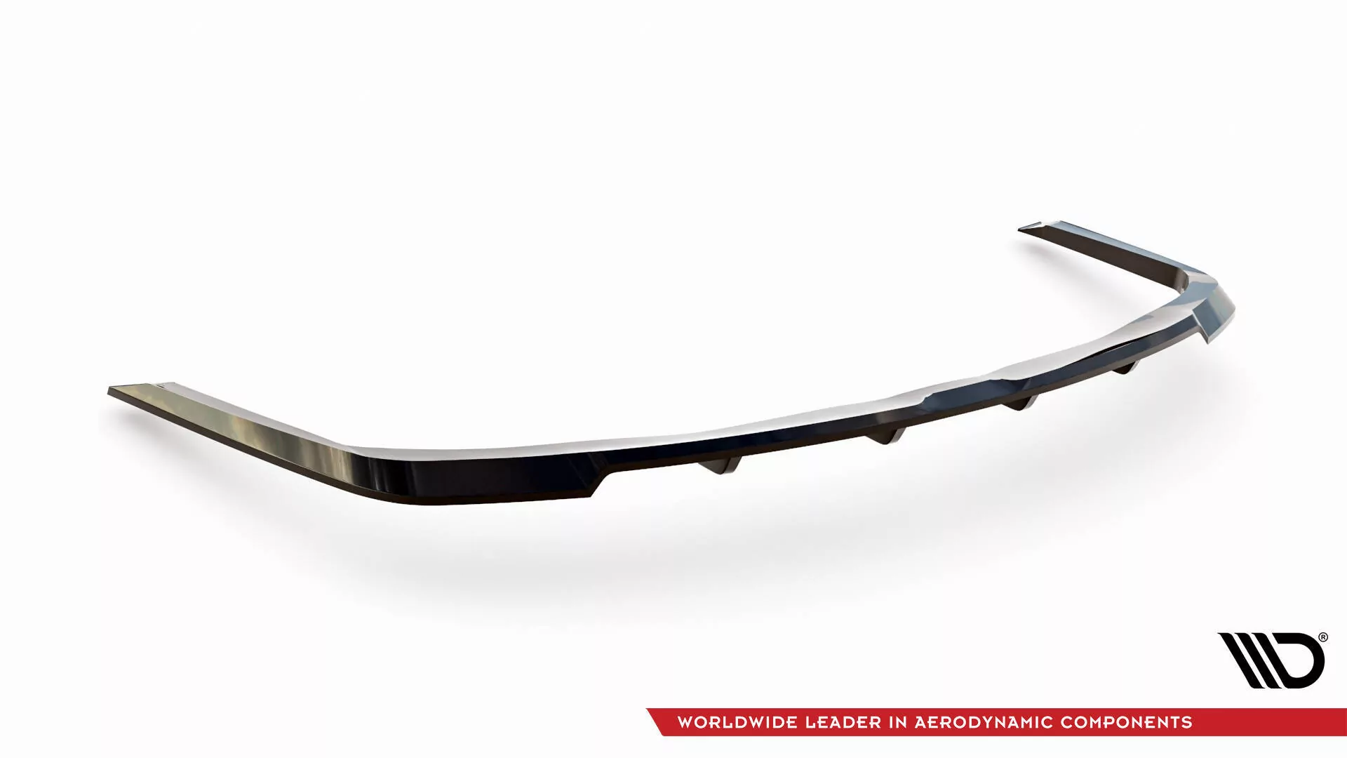 Hinten Splitter (mit Einem Vertikalem Balken) Kia Proceed GT-Line Mk1 Facelift Schwarz Hochglanz