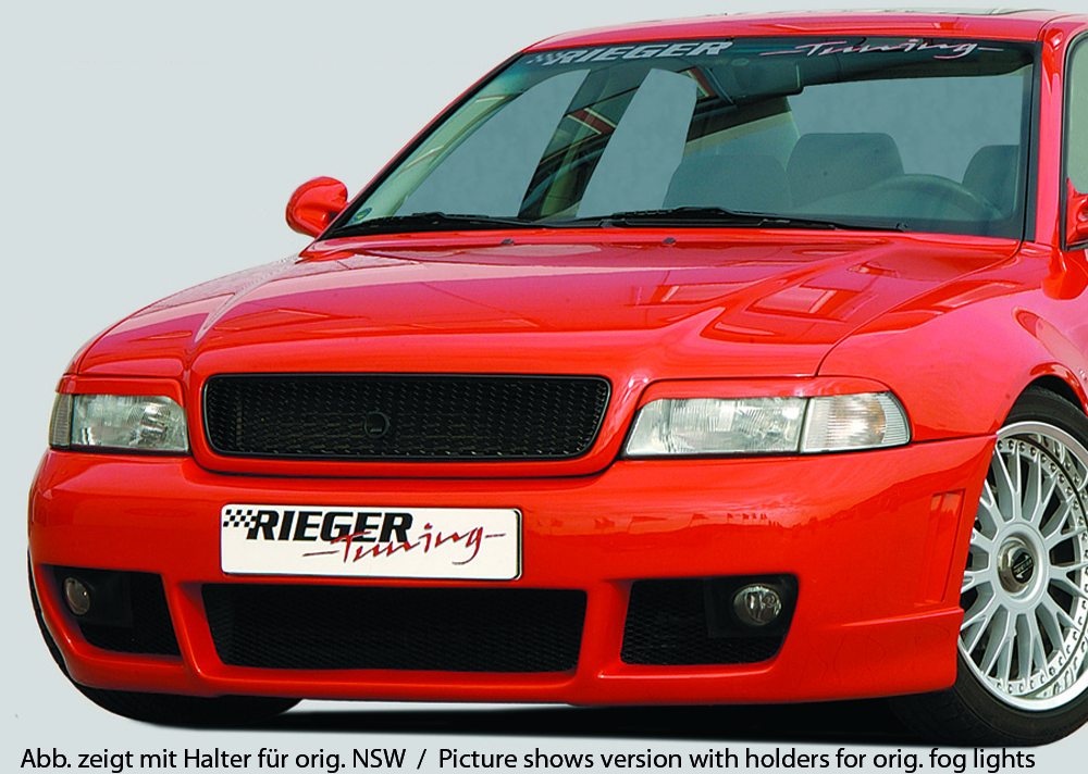 Rieger Spoilerstoßstange RS-Four-Look für Audi A4 (B5) | Avant 11.94-98 ohne NSW-Halter