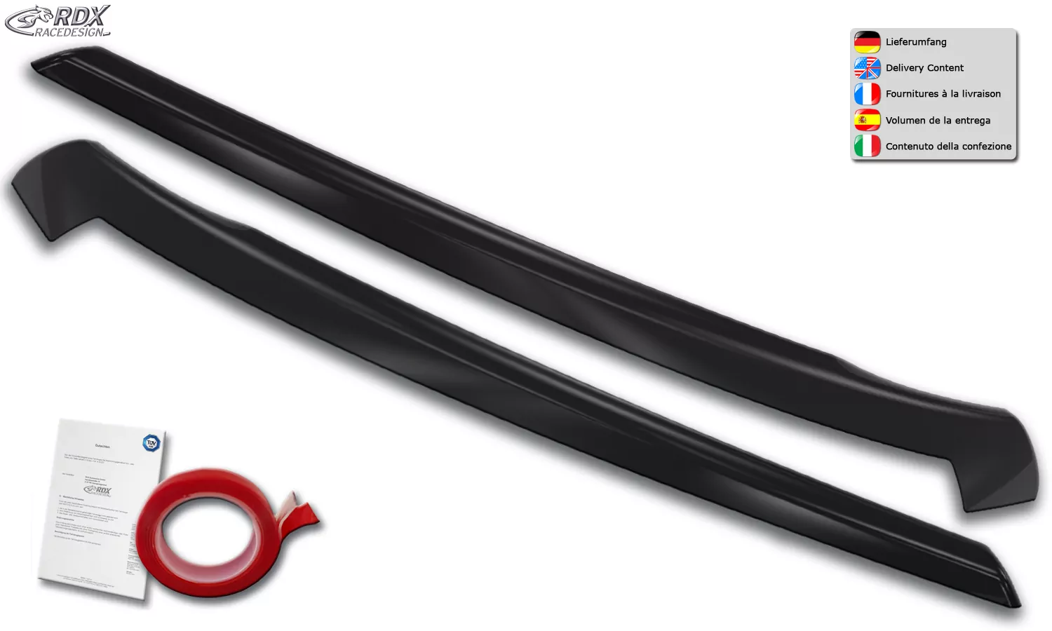 RDX Scheinwerferblenden für VW Caddy 2K / 2KN (2015-2020) Böser Blick