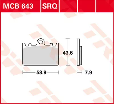 Scheibenbremsbeläge Mcb643srq