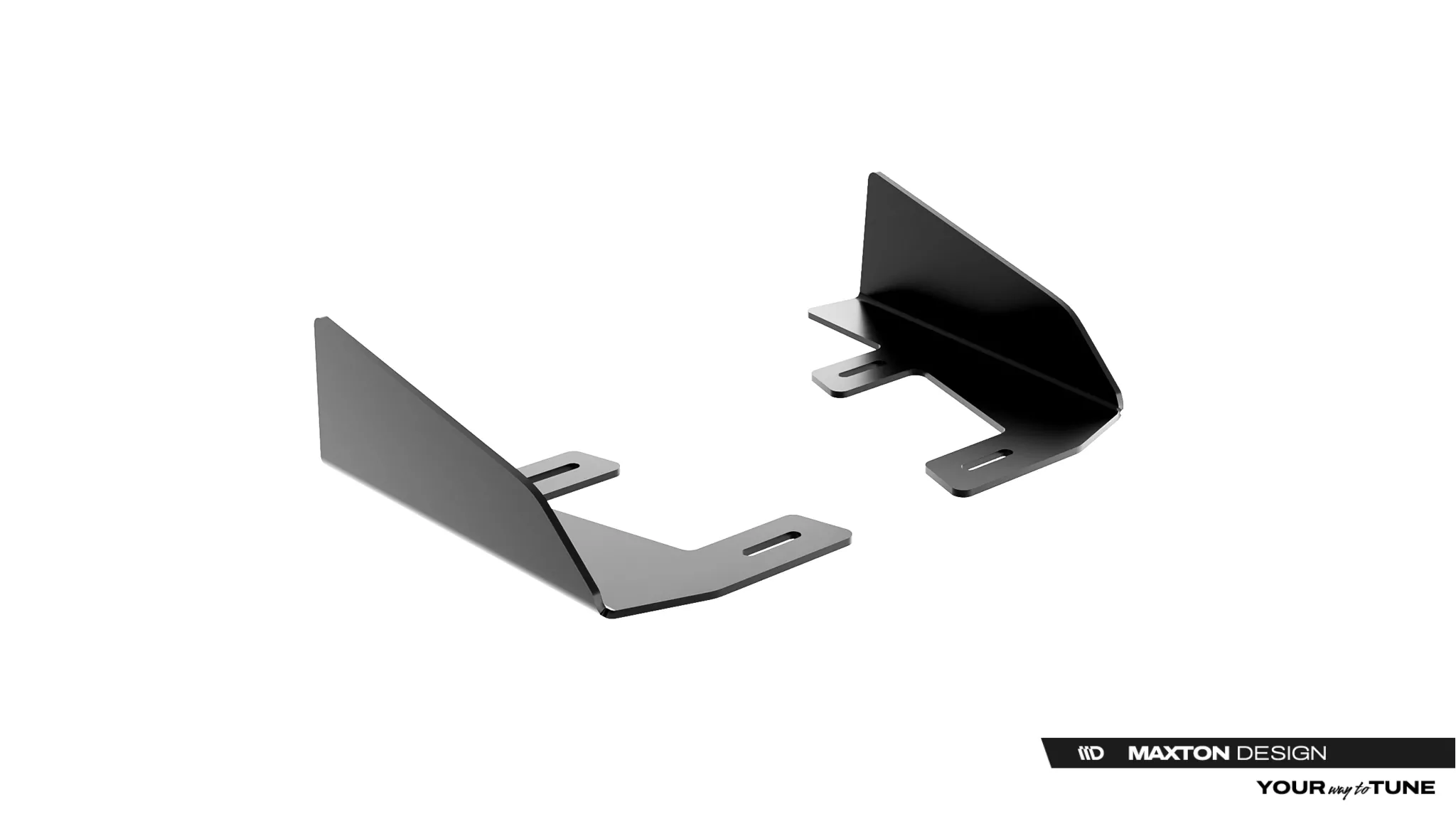Hintere Seiten Flaps Für Cupra Leon ST Mk1 Facelift Schwarz Hochglanz