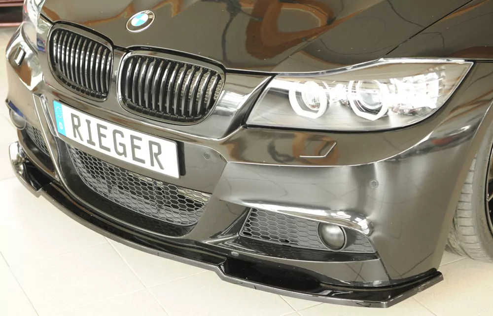 Rieger Spoilerschwert glanz schwarz für BMW 3er E91 Touring 09.08- (ab Facelift) LCI