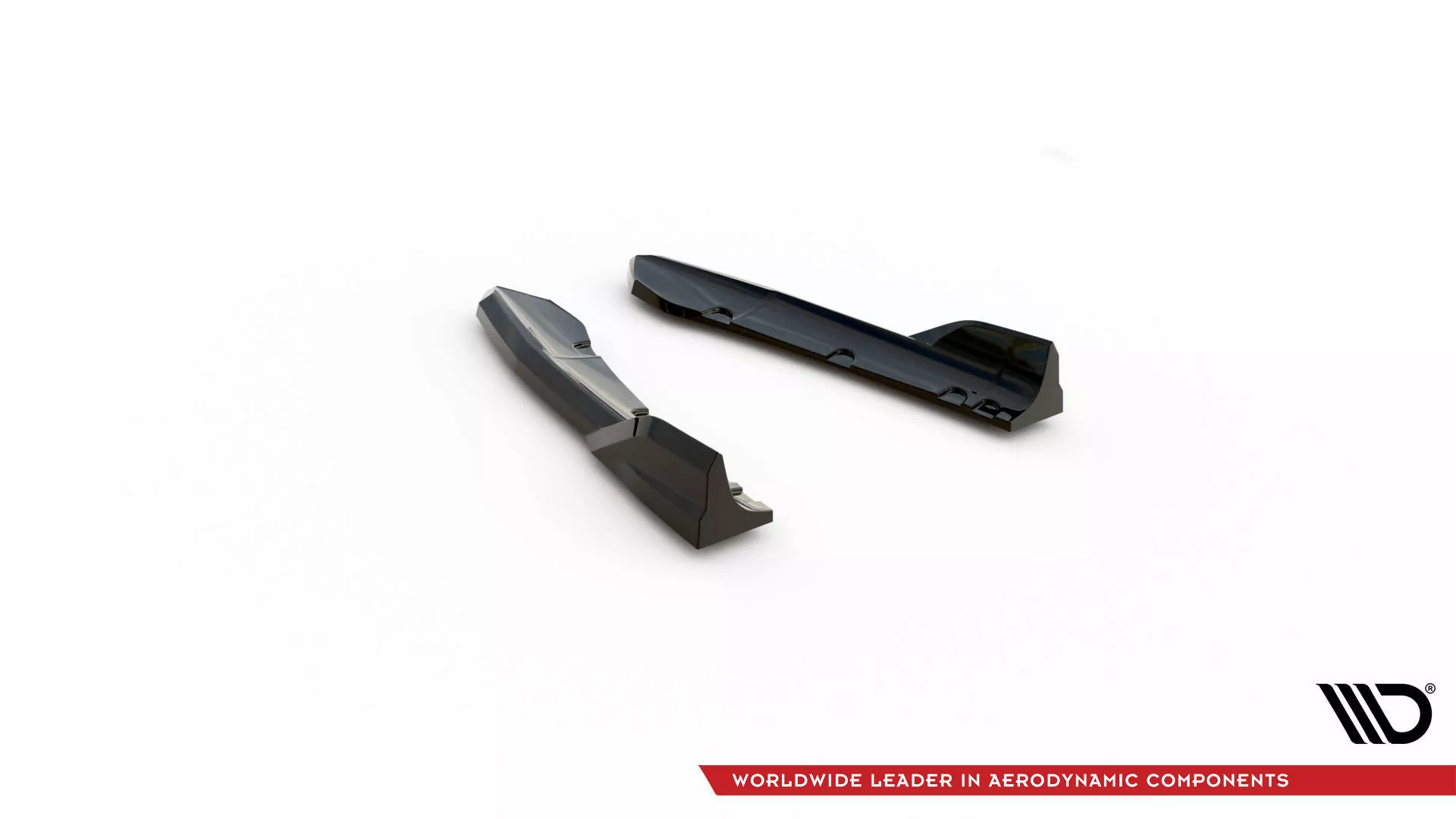 Heck Ansatz Flaps Diffusor Für BMW X3 M-Paket G01 Facelift Schwarz Hochglanz