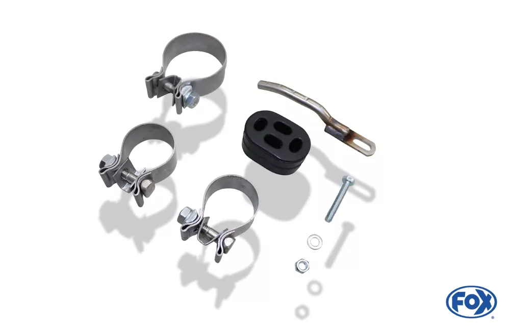 Opel Astra F Caravan  Endschalldämpfer rechts/links 3-Punkt Aufhängung Ø63,5mm - 2x80 Typ 13 rechts/links