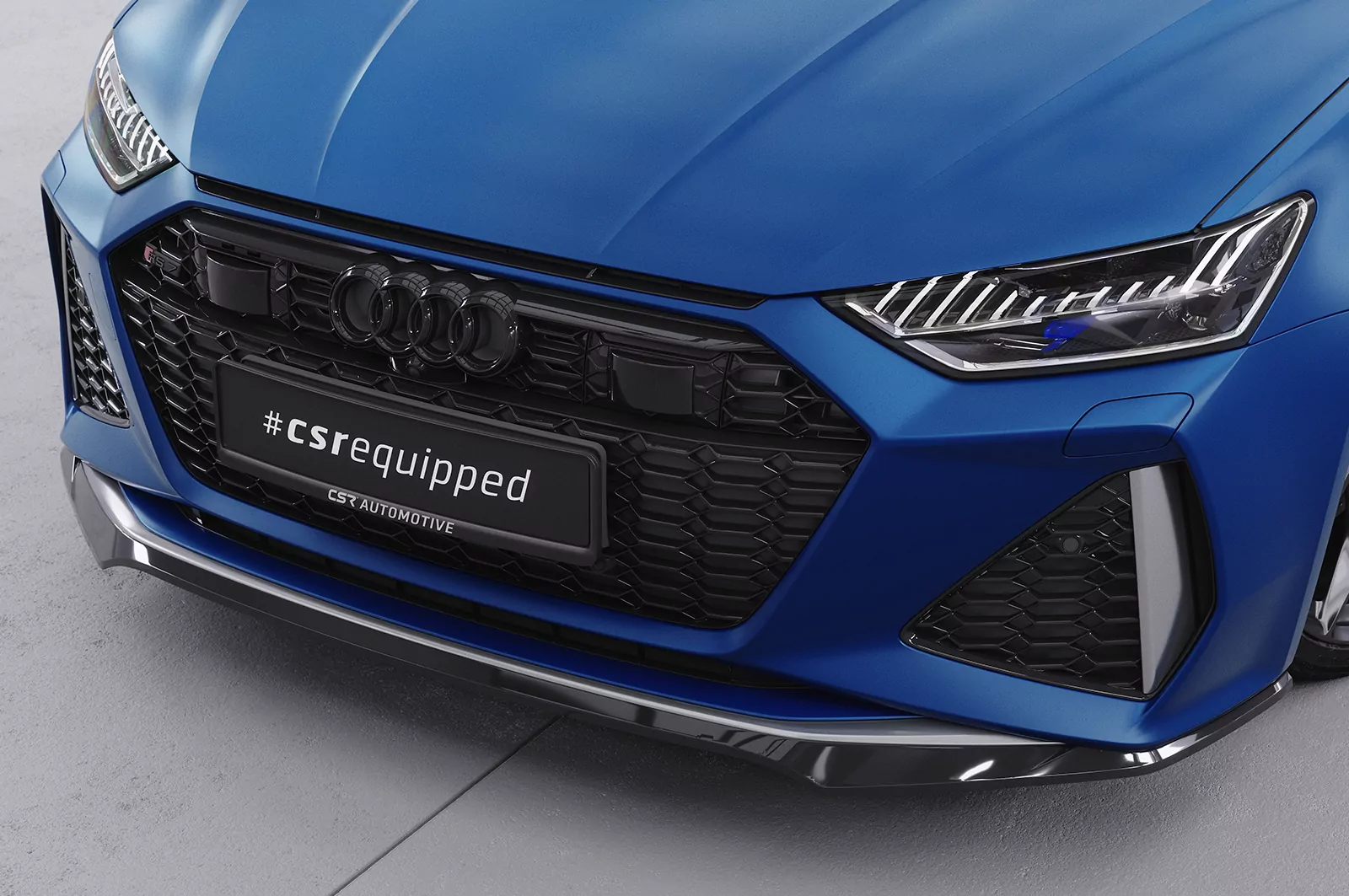 Cup-Spoilerlippe mit ABE für Audi RS6 C8 / RS7 C8 (4K) CSL566 Schwarz Strukturiert