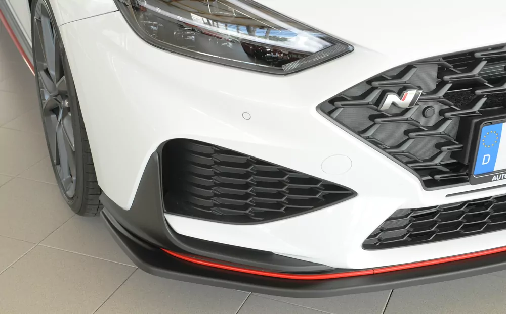 Rieger Spoilerschwert matt schwarz für Hyundai i30 N-Performance  (PDE) 5-tür. (Schrägheck) 05.21- (ab Facelift)