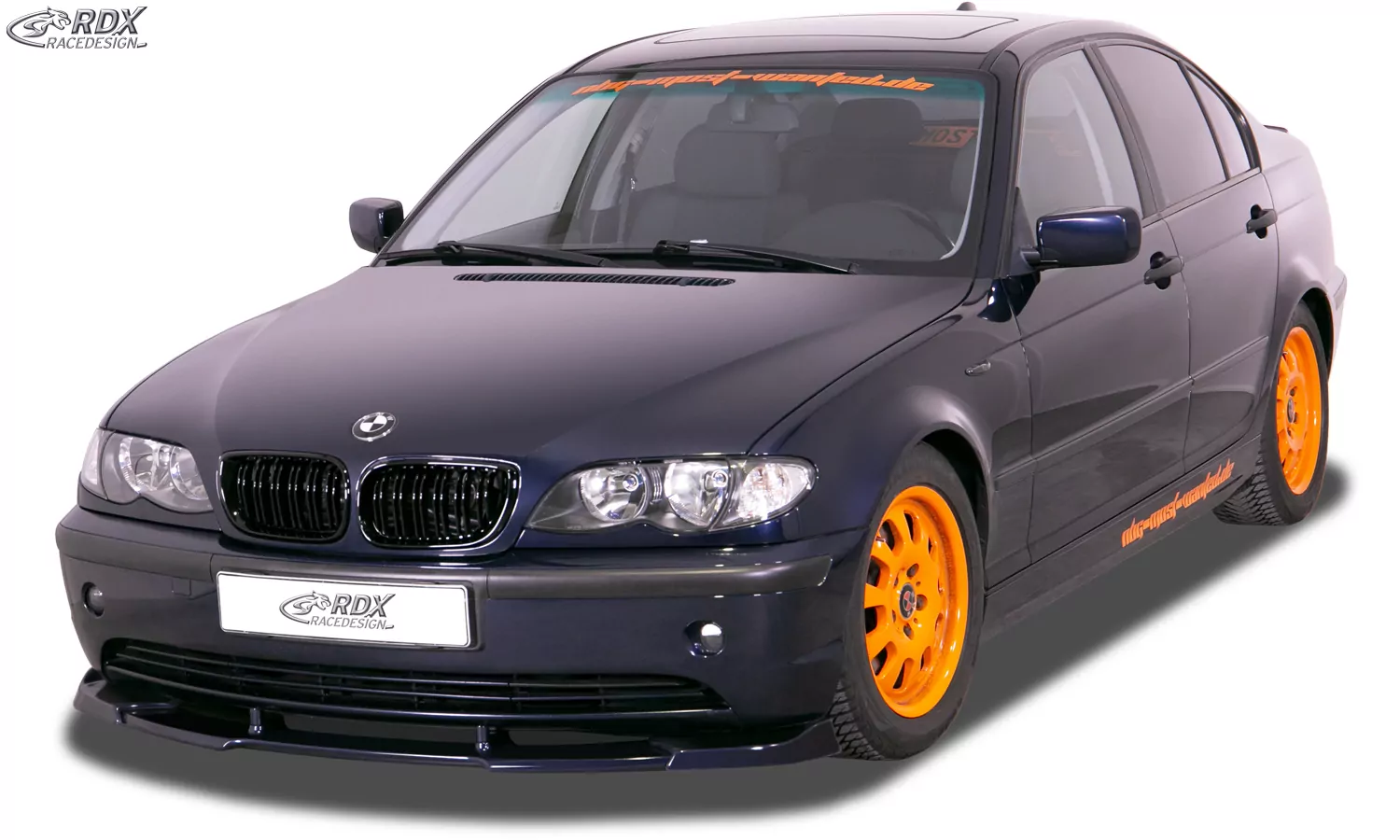 RDX Frontspoiler VARIO-X für BMW 3er E46 Limousine / Touring 2002+ Frontlippe Front Ansatz Vorne Spoilerlippe