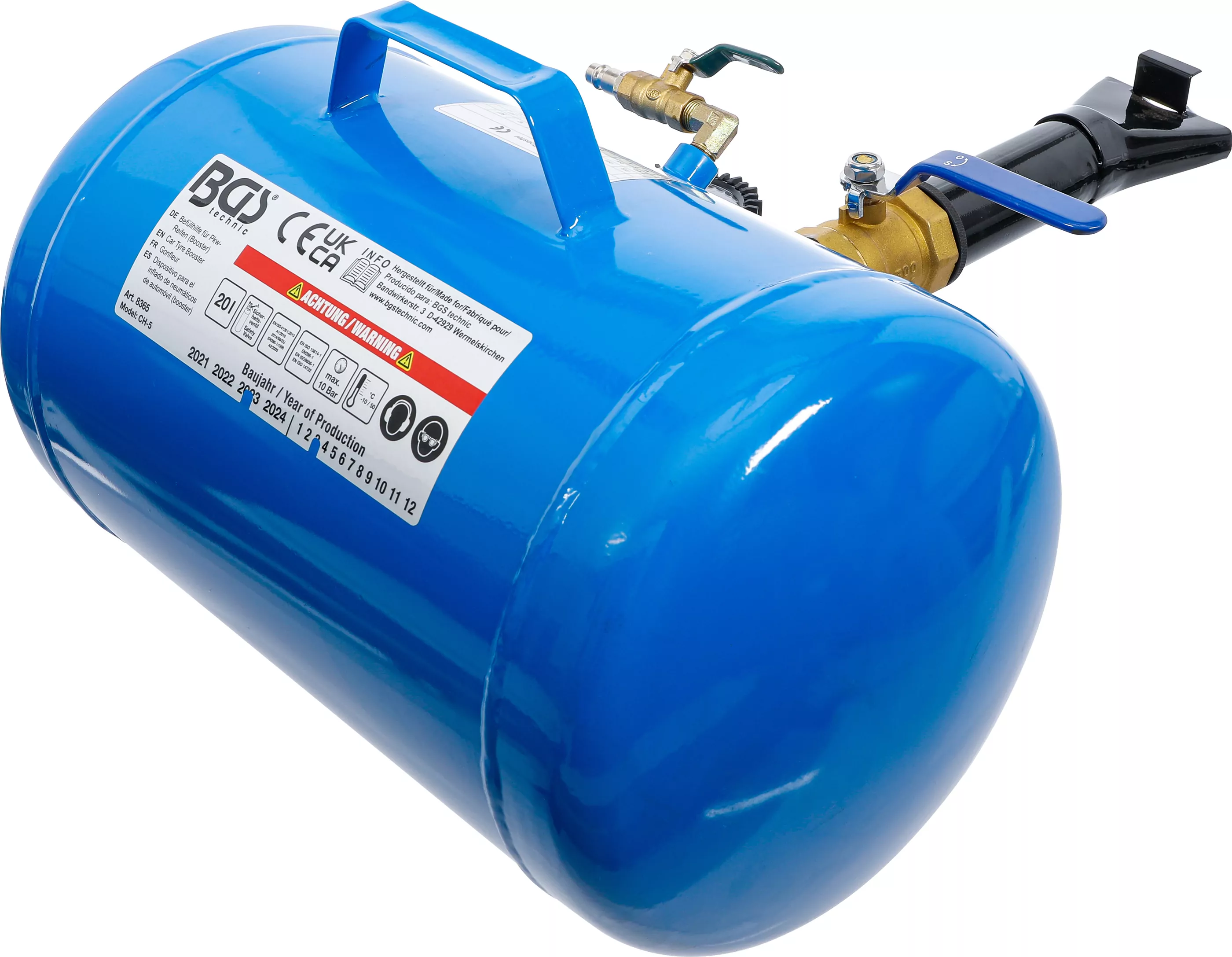 Befüllhilfe für Pkw-Reifen (Booster)