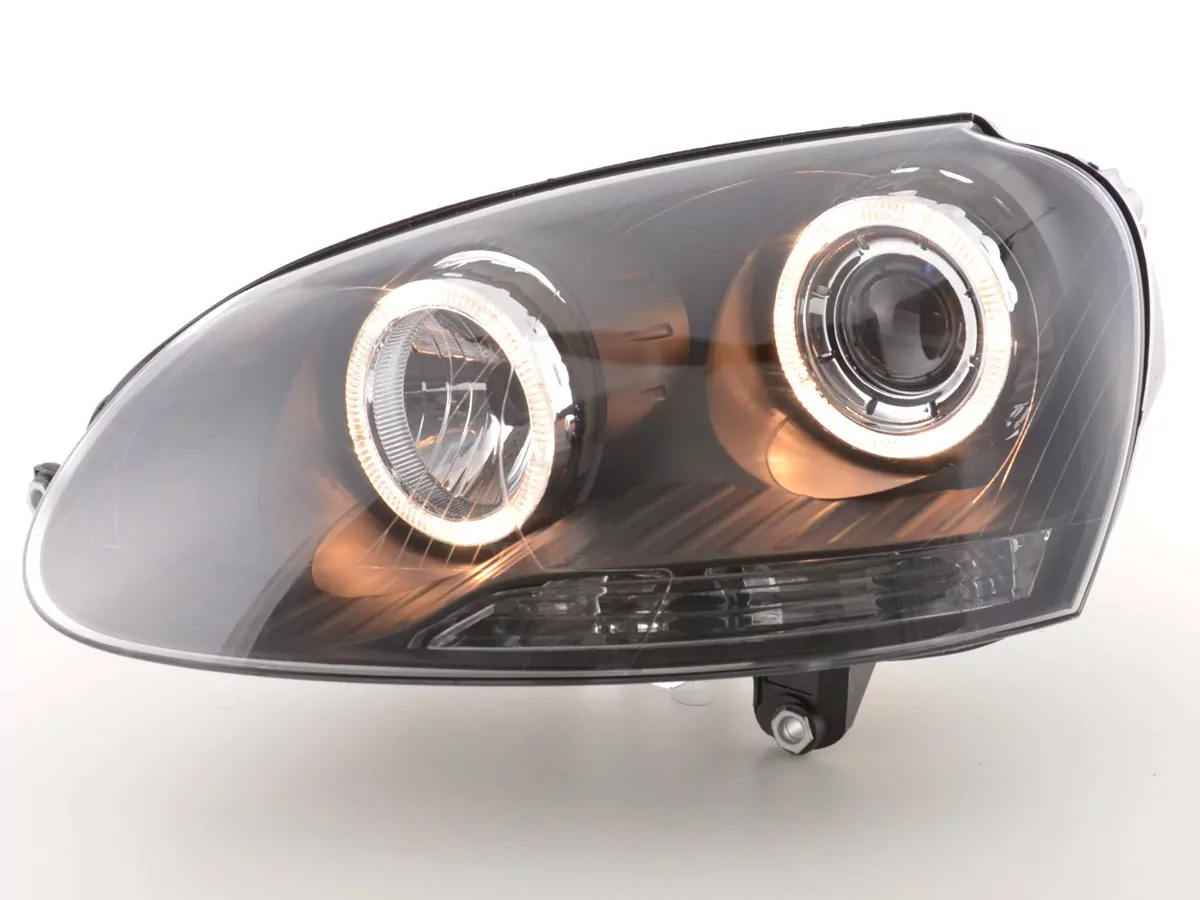 Scheinwerfer Set Angel Eyes VW Golf 5 Typ 1K Bj. 03-08 schwarz