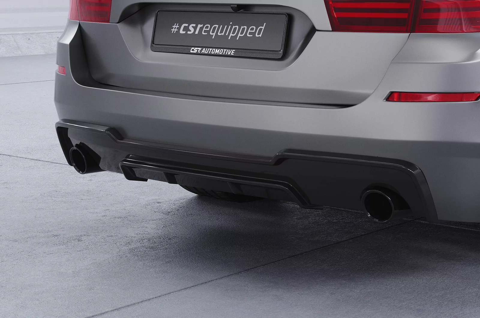 Heckansatz für BMW 5er F10/F11 535i/535d M-Paket HA289 Schwarz Strukturiert