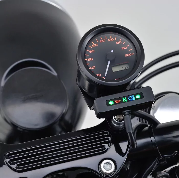 Kombihalterung "Velona48" | schwarz (zur Montage von Velano Tacho 48" + Alpha/Beta)