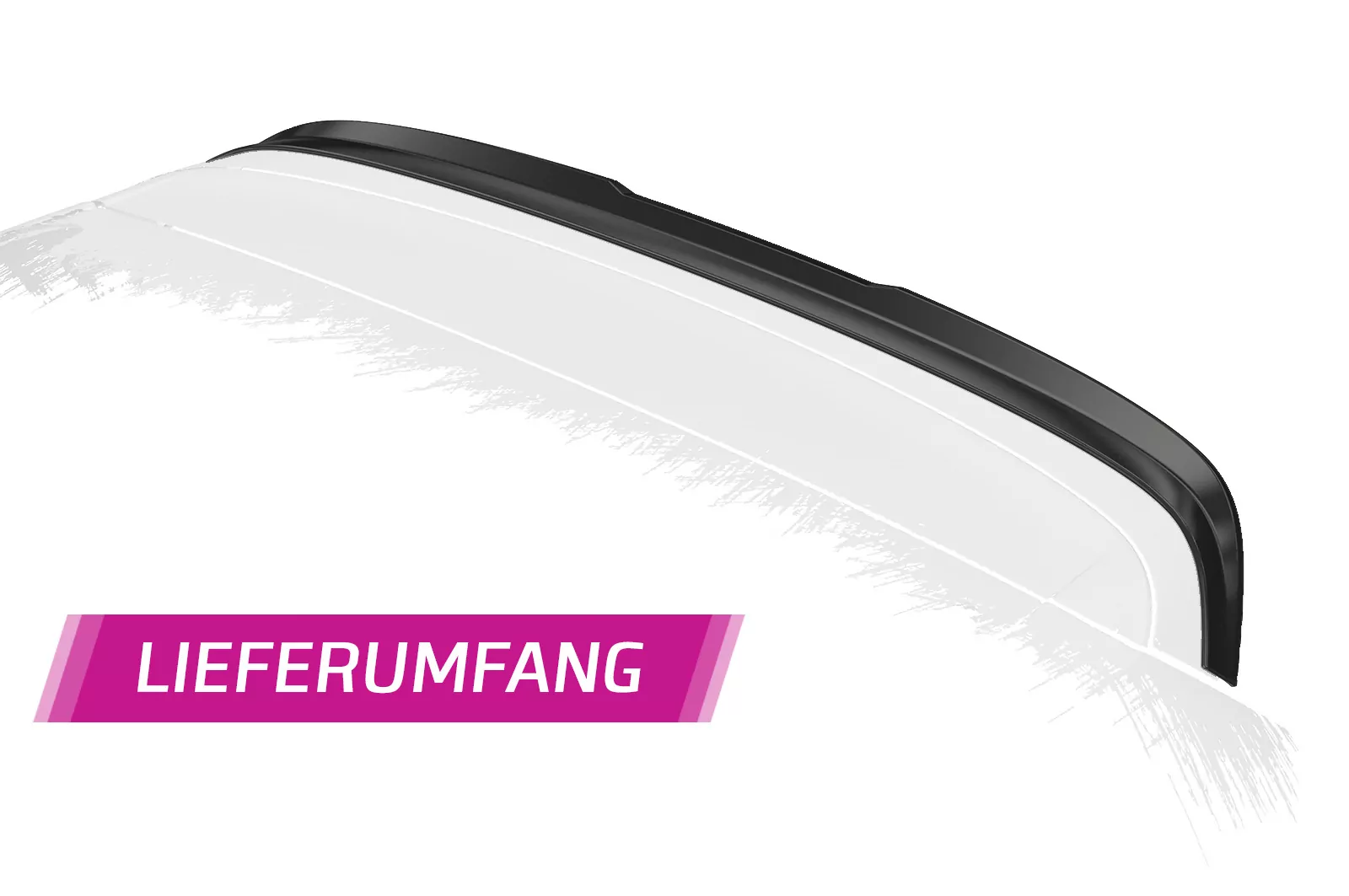 Heckflügel mit ABE für VW Tiguan II (Typ AD1) HF783-M Carbon Look (matt)