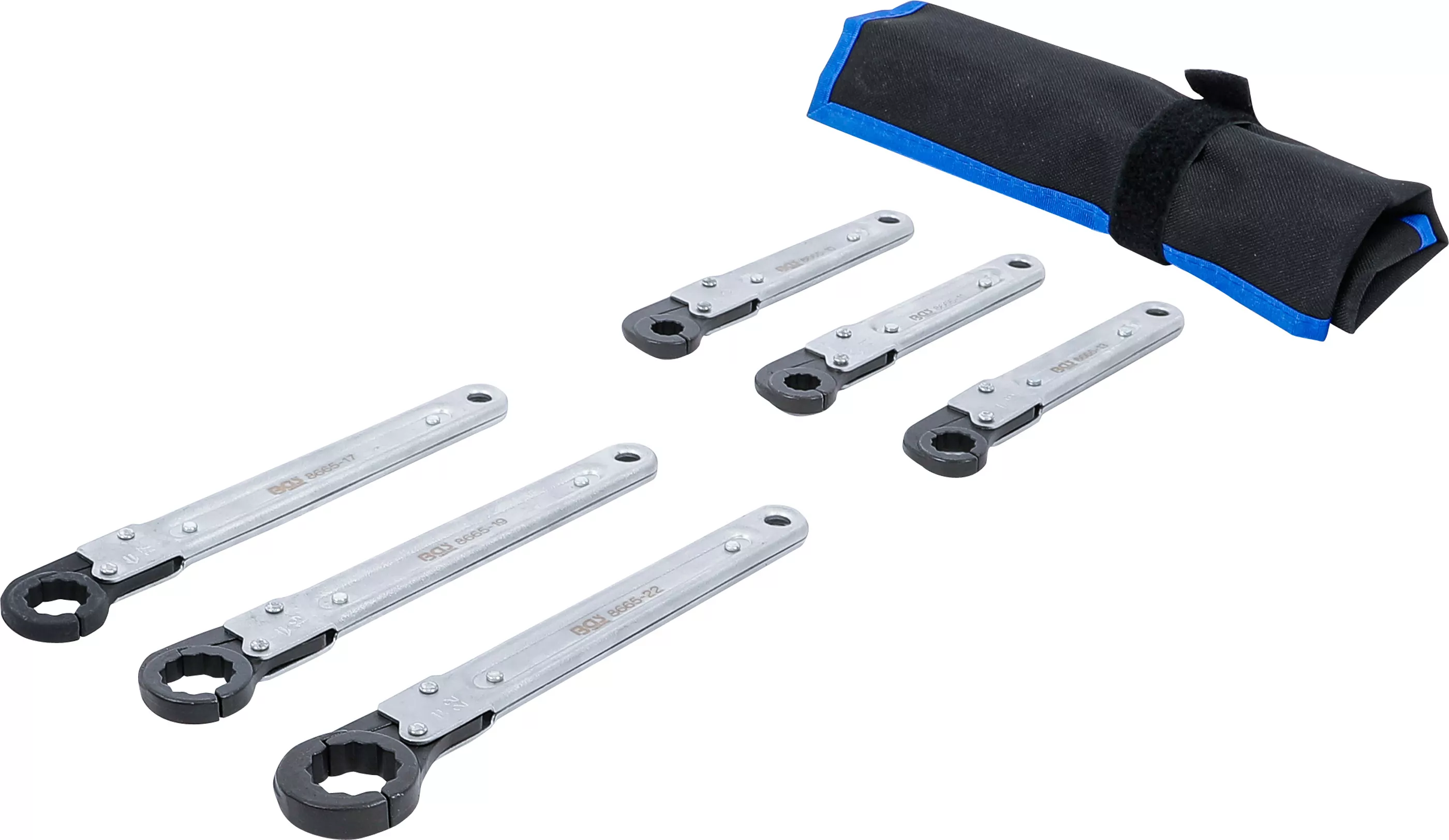 Leitungs-Ratschenschlüssel-Satz | 6-tlg.