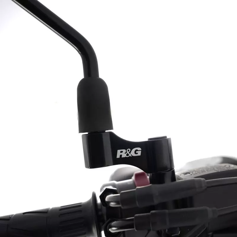 R&G Spiegelverbreiterungen M10 x 1,25 Rechts- / Linksgewinde Spiegel Höhe 35 / Breite 45mm