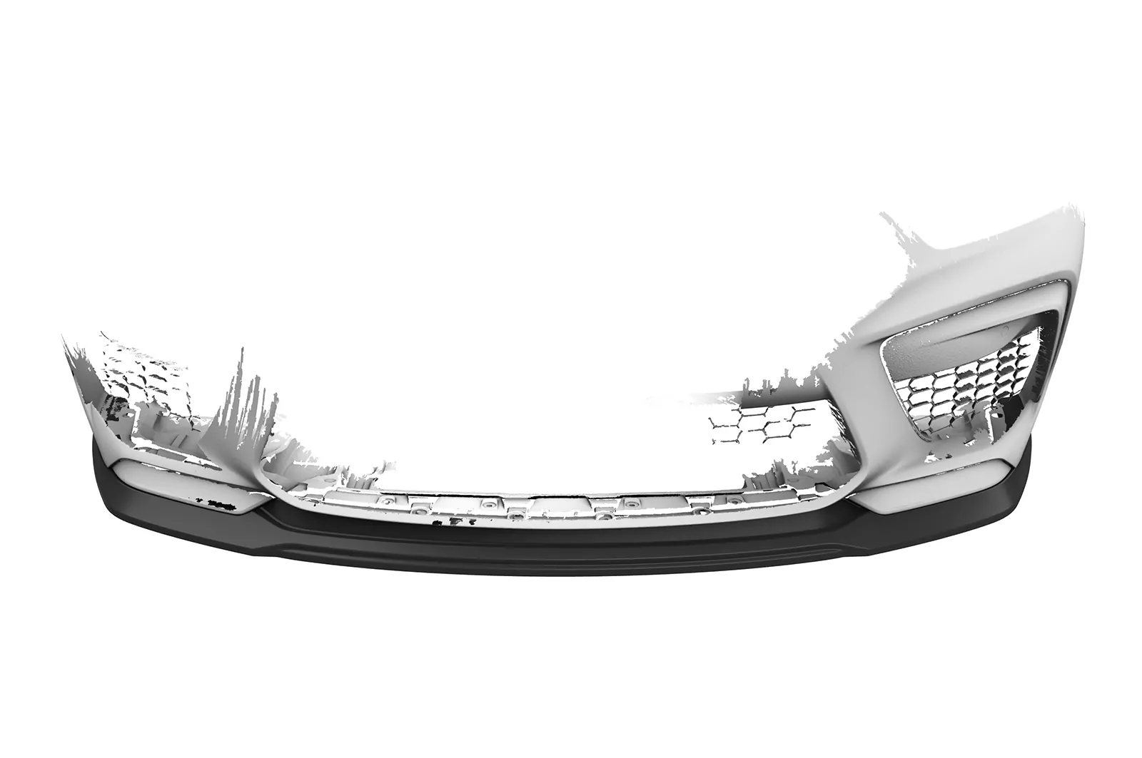 Cup-Spoilerlippe mit ABE für BMW M8 Competition (G14/G15/G16) CSL508 Schwarz Strukturiert