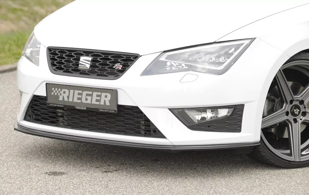 Rieger Spoilerschwert für Seat Leon Cupra (5F) | 3-tür. (SC) 03.14-12.16 (bis Facelift) für orig. FR-/ Cupra-Frontschürze