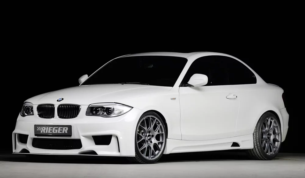 Rieger Seitenschweller links  matt schwarz für BMW 1er E82, E88  (182 / 1C) Coupé 10.07-