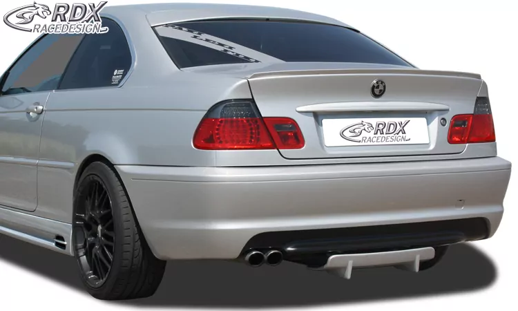 RDX Heckdiffusor U-Diff für BMW E46 (alle, auch M-Technik, M3, Touring, ...) Diffusor Heck Ansatz