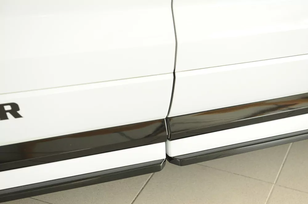 Rieger Seitenschweller links ansatz (3-tlg.) matt schwarz für Seat Ateca Cupra (5FP)  09.18-07.20 (bis Facelift)