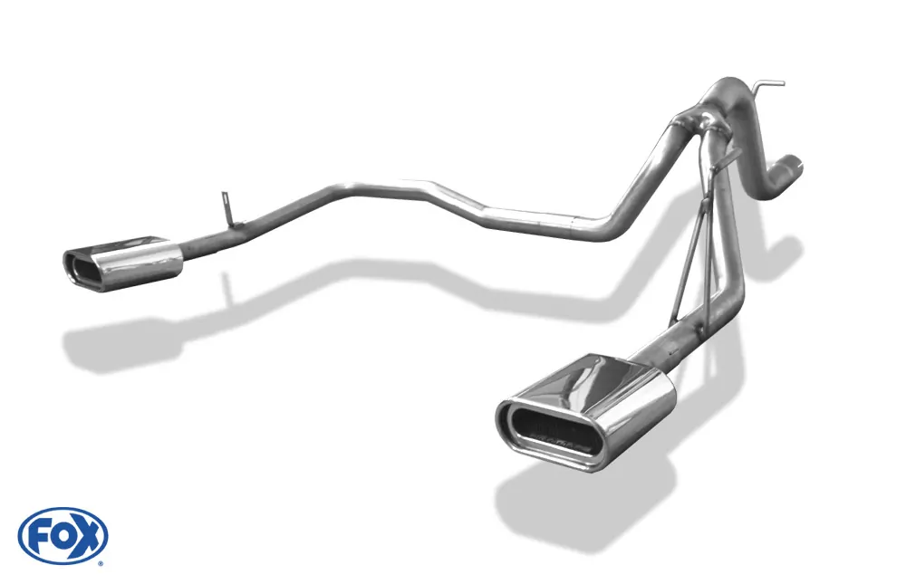 Jeep Cherokee KK  Endrohrsystem rechts/links - 160x80 Typ 53 rechts/links