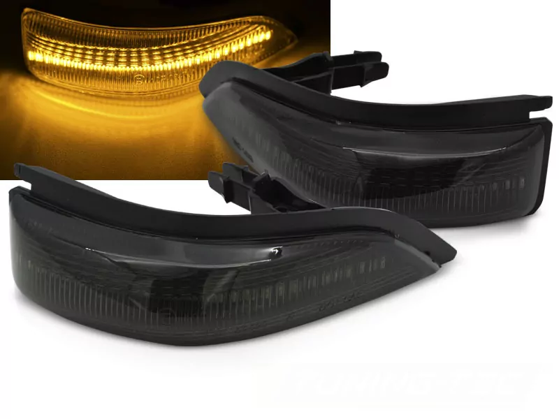 Indicator In The Mirror Smoke Led Fits Toyota Yaris Iii 11-19