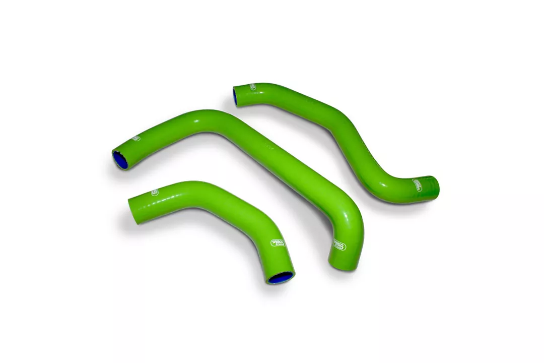SAMCO SPORT Siliconschlauch Kit Race Bike Design grün für Kawasaki ZX10R Ninja ZX10RR Ninja Modelljahr 2021-2023