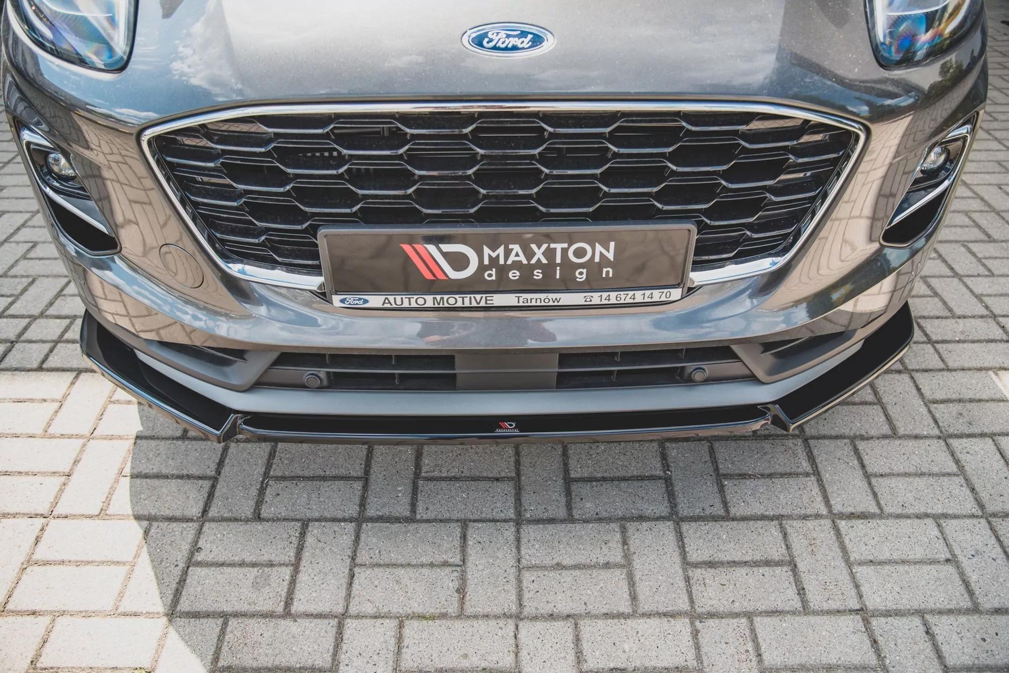 Front Ansatz Passend Für Ford Puma  Schwarz Hochglanz