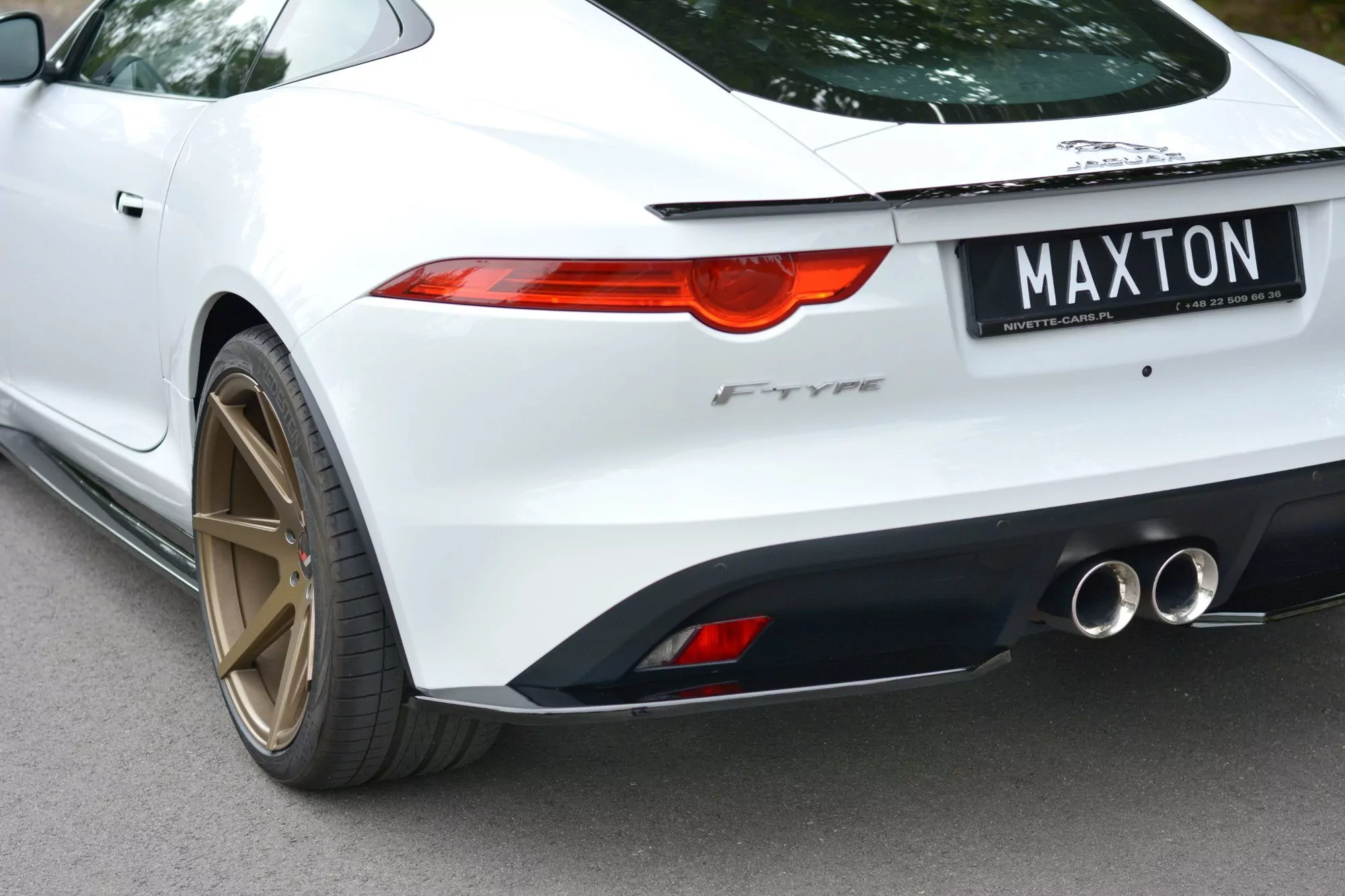 Heck Ansatz Flaps Diffusor Passend Für Diffusor Passend Für JAGUAR F-TYPE Schwarz Hochglanz Schwarz Hochglanz