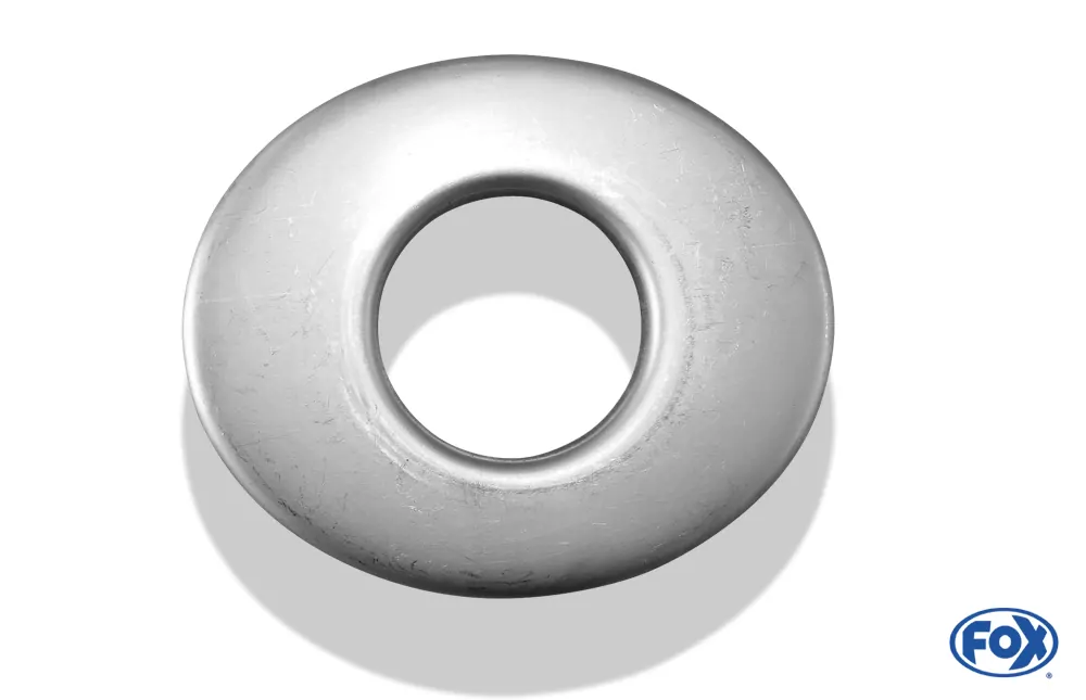 Deckel aufgestellt für Endrohr oval  129x106mm - Loch: 50mm