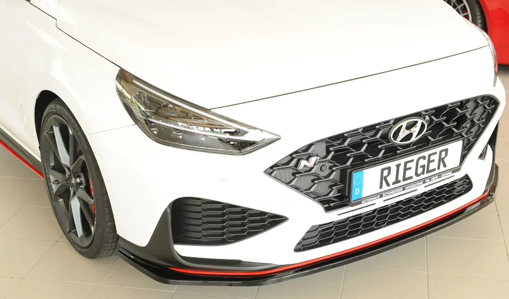 Rieger Spoilerschwert glanz schwarz für Hyundai i30 N  (PDE) 5-tür. (Schrägheck) 05.21- (ab Facelift)