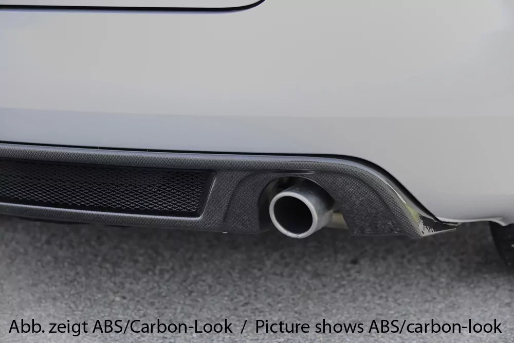 Rieger Heckeinsatz   matt schwarz für Audi A4 (8H) Cabrio 04.02-12.05 (bis Facelift)