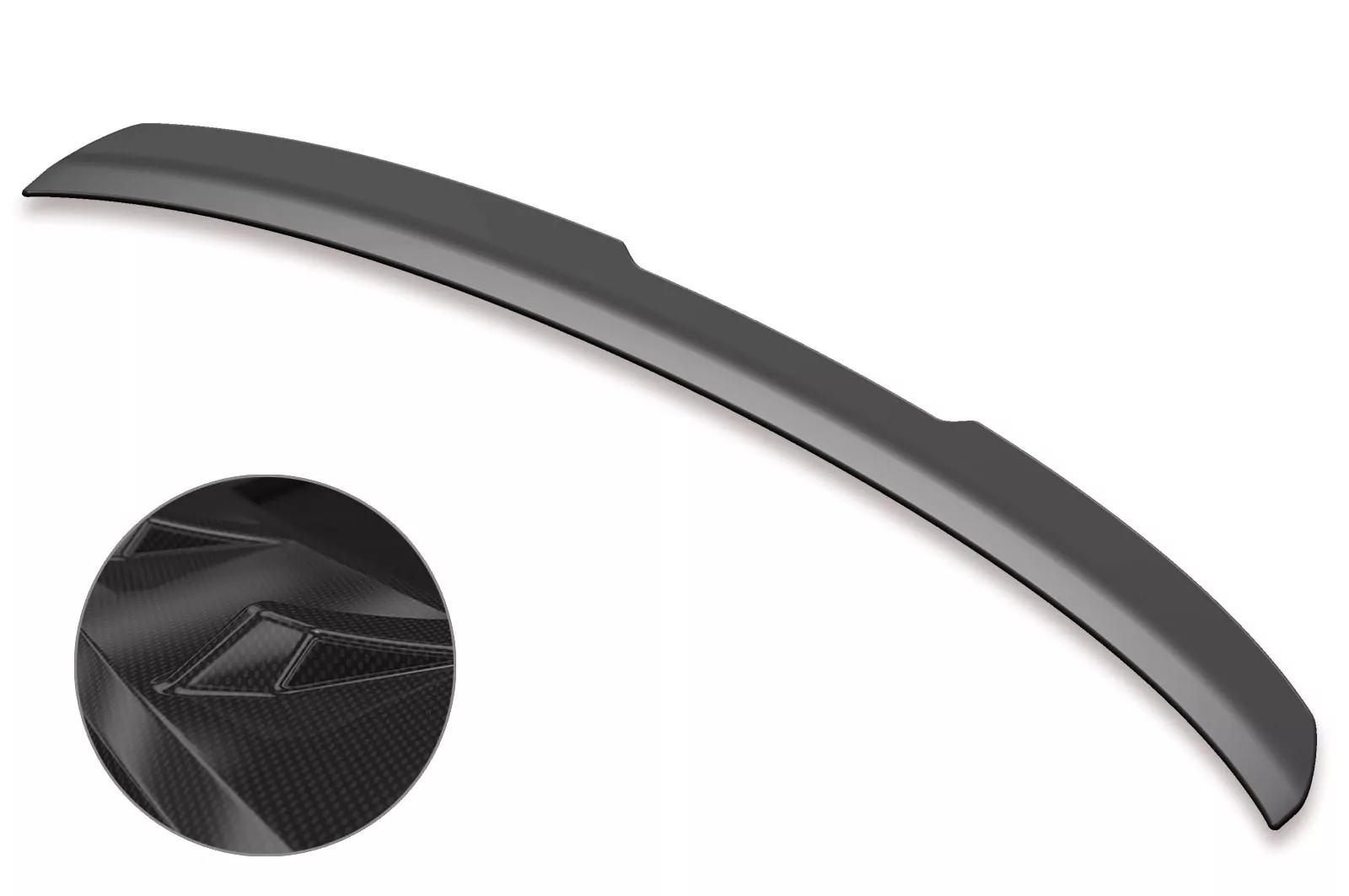 Heckflügel mit ABE für VW T-Roc (Typ A1) HF618-C Carbon Look Hochglanz