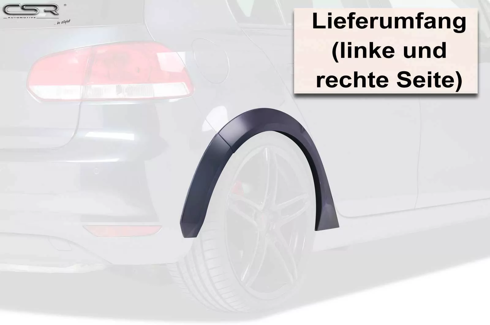 Kotflügelverbreiterung hinten für VW Golf 6 VB016