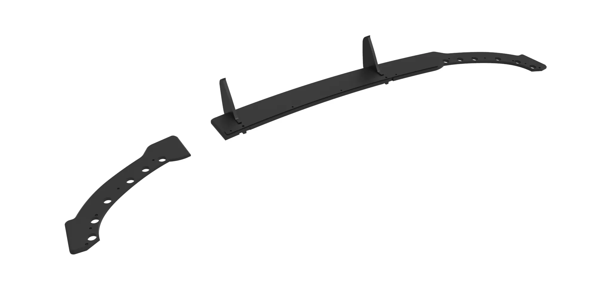 Street Pro Heck Ansatz Flaps Diffusor +Flaps Für Peugeot 208 GT Mk2 Schwarz Hochglanz